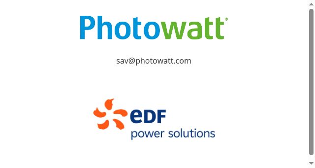 Screenshot of photowatt.com