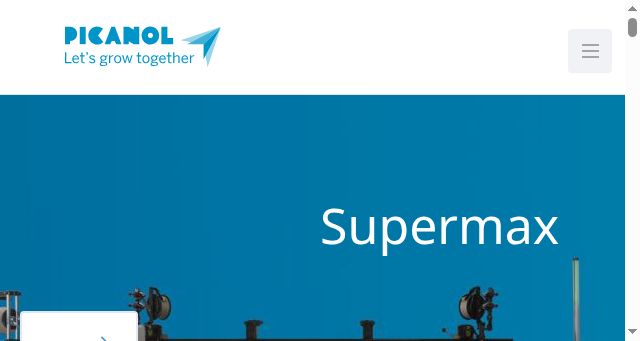 Screenshot of picanol.com.cn