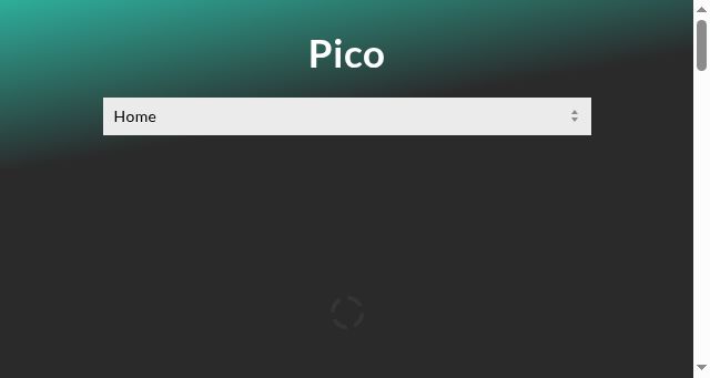 Screenshot of picocms.org