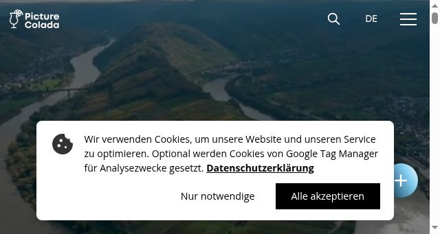 Screenshot of picturecolada.de