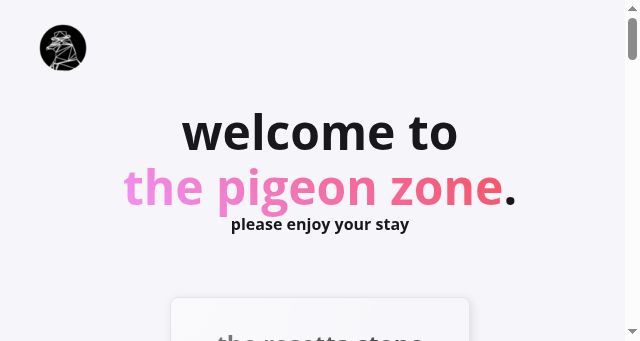 Screenshot of pigeon.life