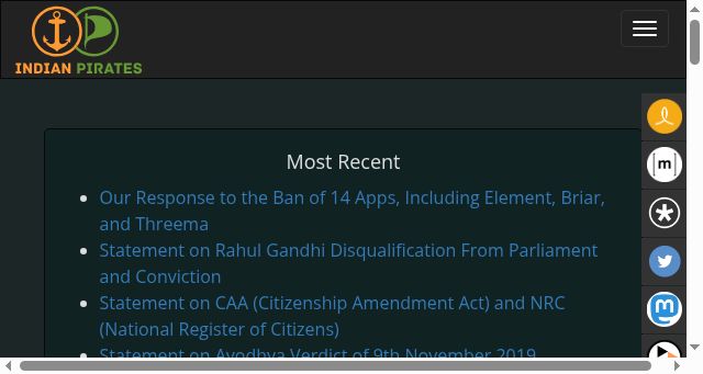 Screenshot of pirates.org.in