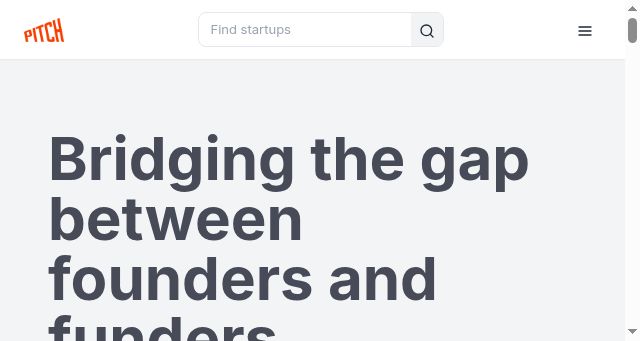 Screenshot of pitch.vc