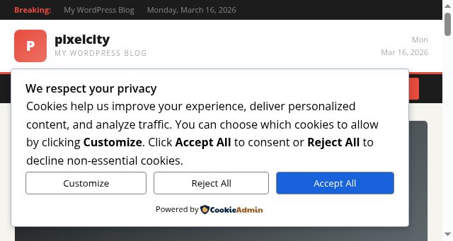 Screenshot of pixelcity.co.uk