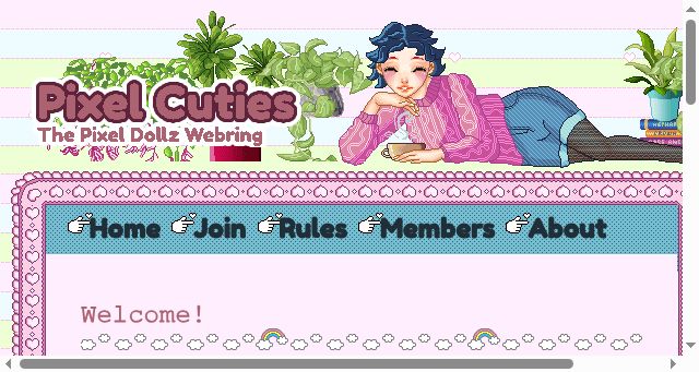 Screenshot of pixelcuties.club