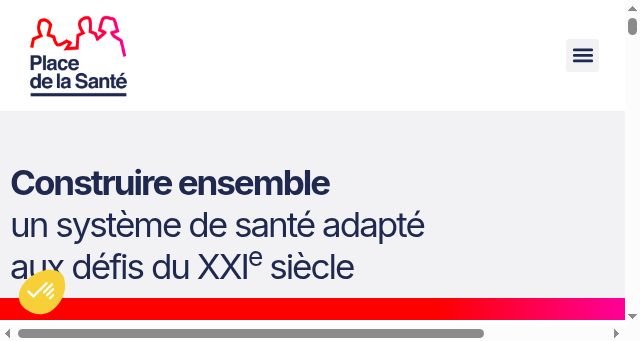 Screenshot of placedelasante.fr
