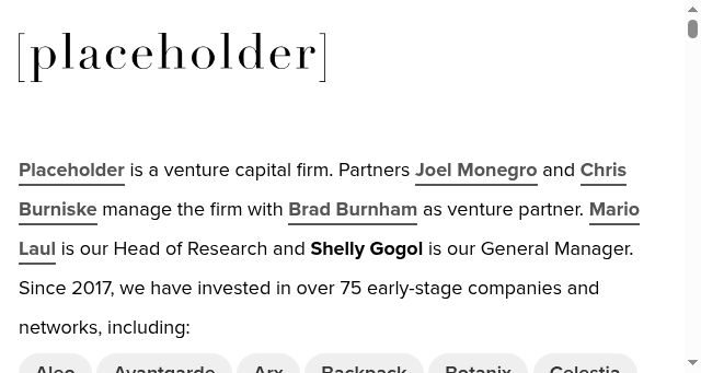 Screenshot of placeholder.vc