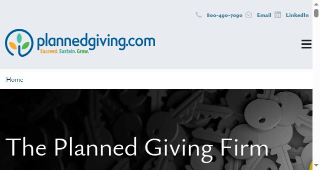 Screenshot of plannedgiving.com
