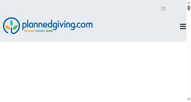 Screenshot of plannedgiving.org