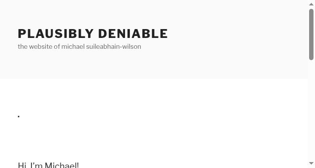 Screenshot of plausiblydeniable.com