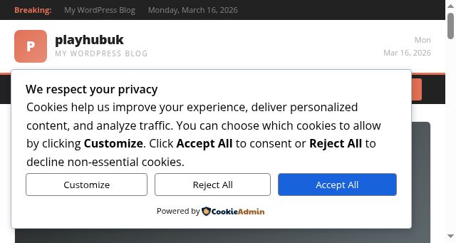 Screenshot of playhubuk.co.uk