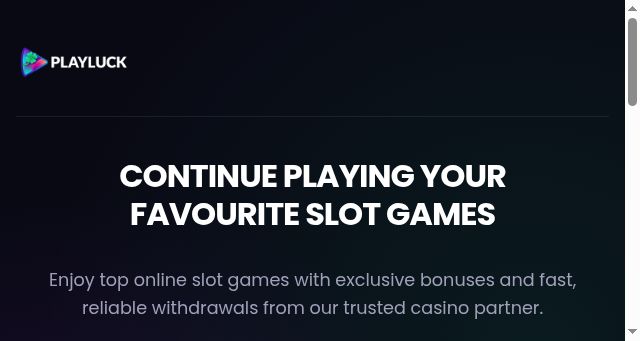 Screenshot of playluck.com