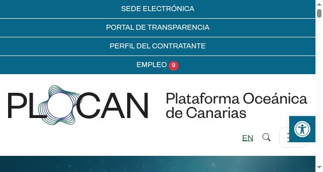 Screenshot of plocan.eu