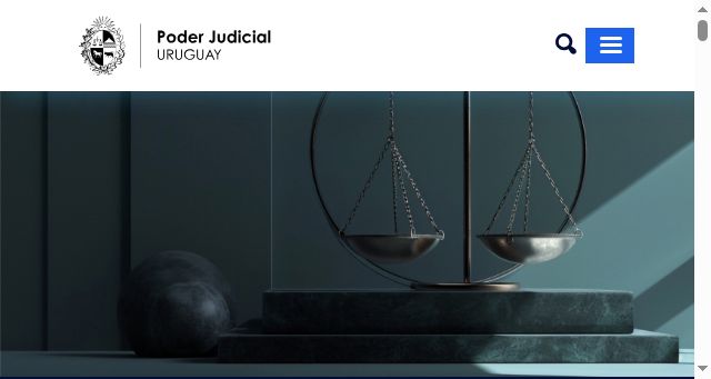 Screenshot of poderjudicial.gub.uy