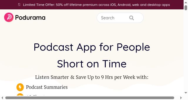 Screenshot of podurama.com