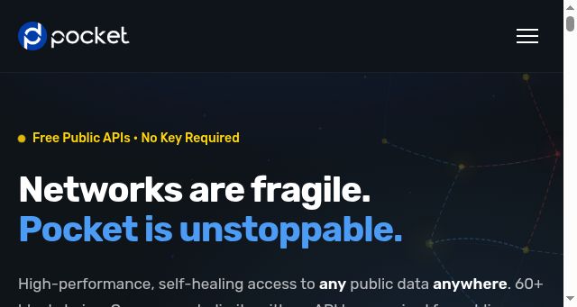 Screenshot of pokt.network