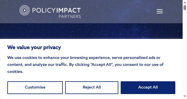Screenshot of policyimpactpartners.com