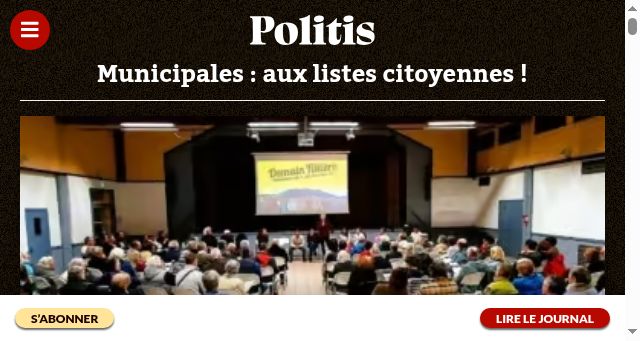 Screenshot of politis.fr