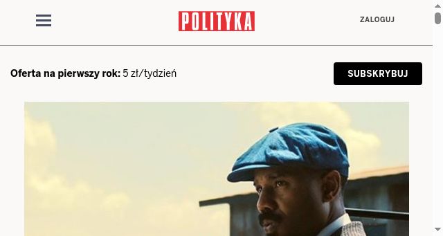 Screenshot of polityka.pl