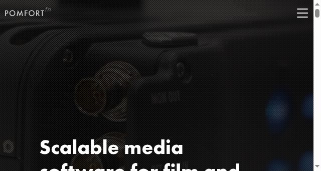 Screenshot of pomfort.com