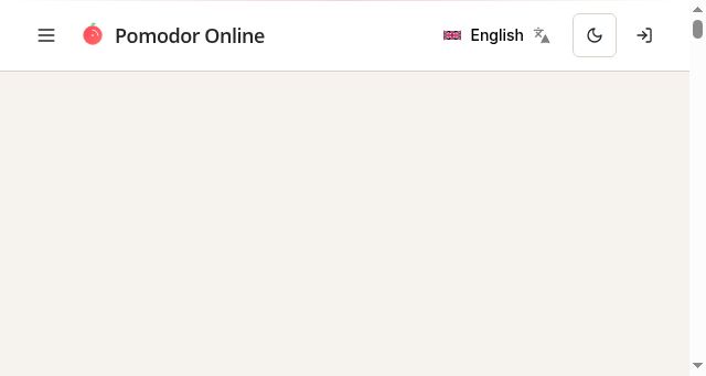 Screenshot of pomodoronline.com