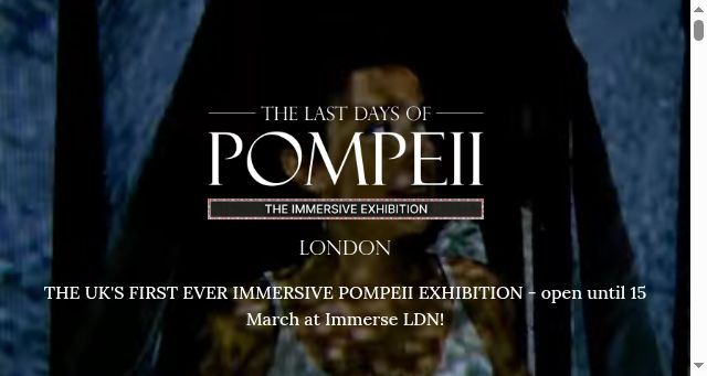 Screenshot of pompeii-experience.com