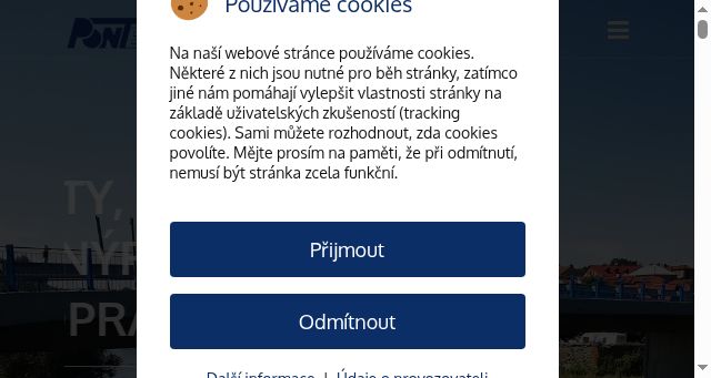 Screenshot of pontex.cz