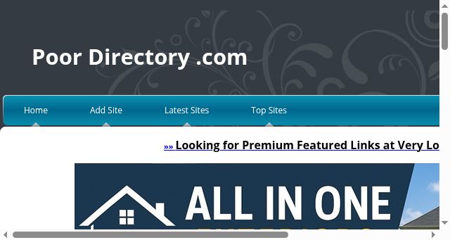 Screenshot of poordirectory.com