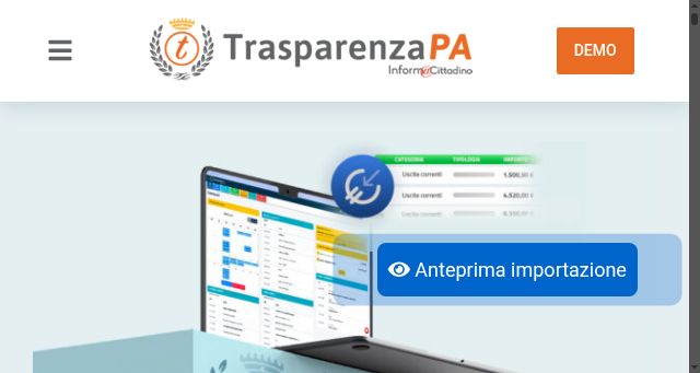 Screenshot of portaletrasparenza.net