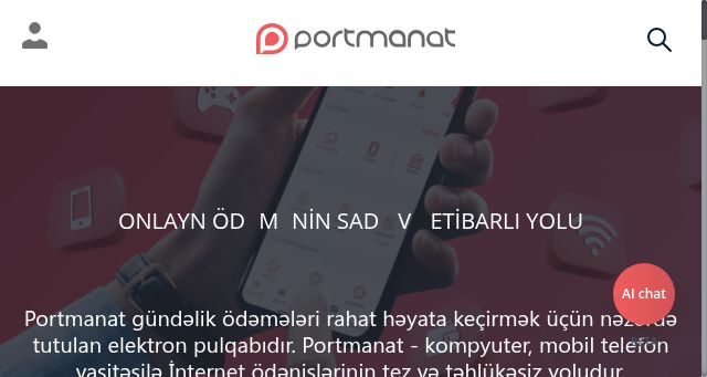 Screenshot of portmanat.az