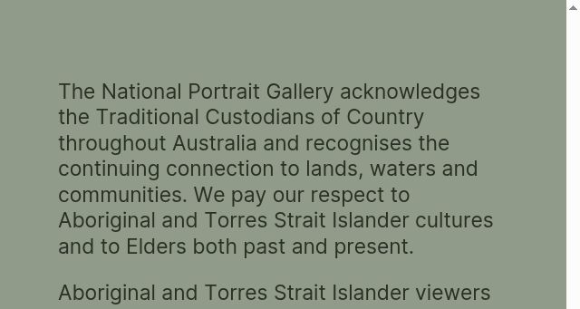 Screenshot of portrait.gov.au