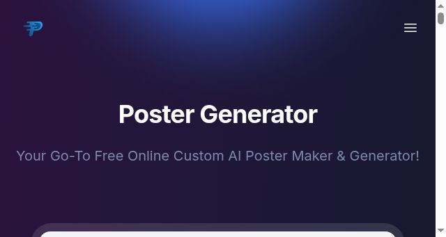 Screenshot of postergenerator.online