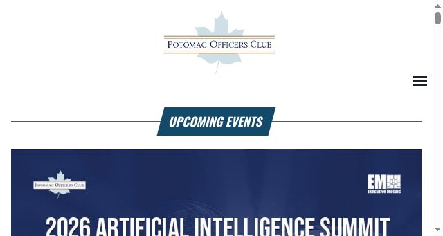 Screenshot of potomacofficersclub.com