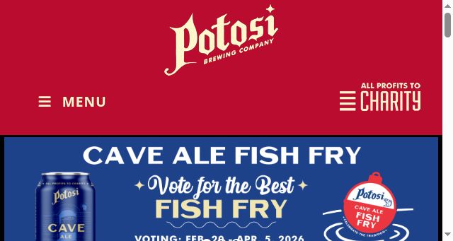 Screenshot of potosibrewery.com