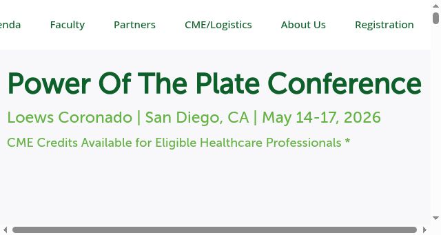 Screenshot of poweroftheplate.org