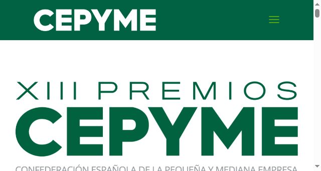 Screenshot of premioscepyme.es