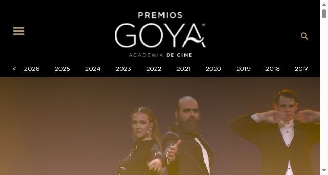 Screenshot of premiosgoya.com