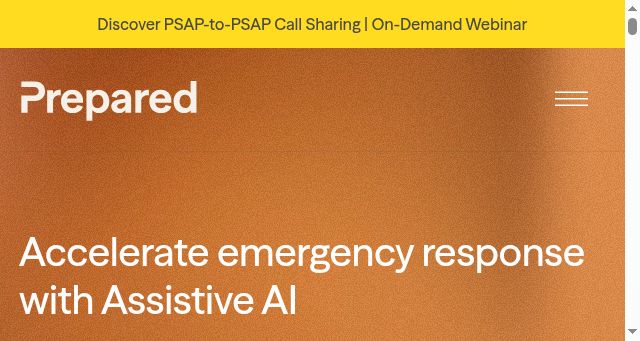 Screenshot of prepared911.com