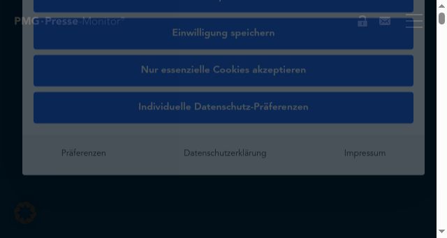 Screenshot of pressemonitor.de