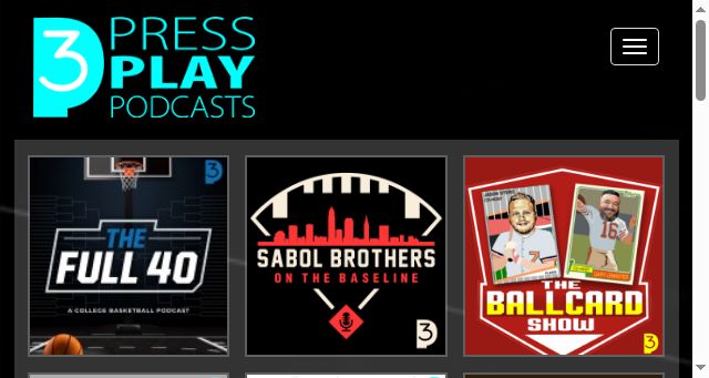 Screenshot of pressplaypodcasts.com
