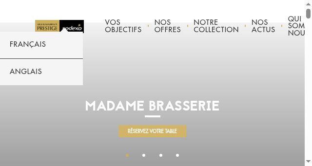 Screenshot of prestige-sodexo.com