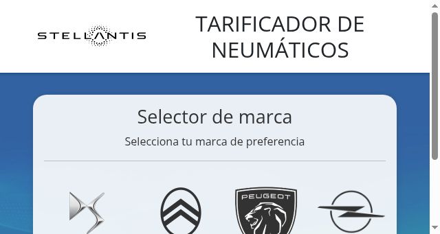 Screenshot of presupuestoneumaticos.com