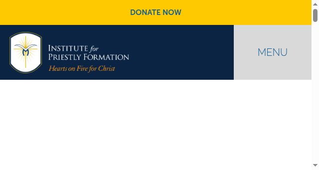 Screenshot of priestlyformation.org