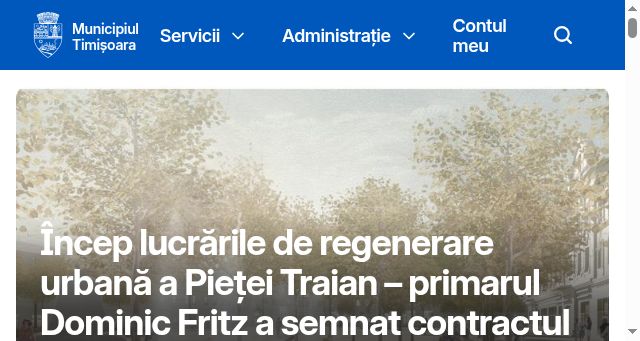Screenshot of primariatm.ro