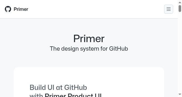 Screenshot of primer.style