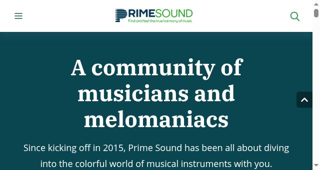 Screenshot of primesound.org