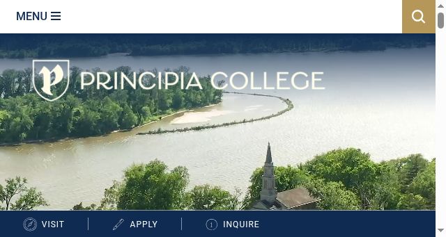 Screenshot of principiacollege.edu