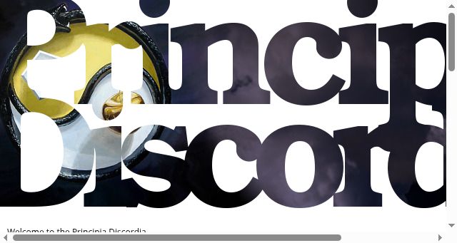 Screenshot of principiadiscordia.com