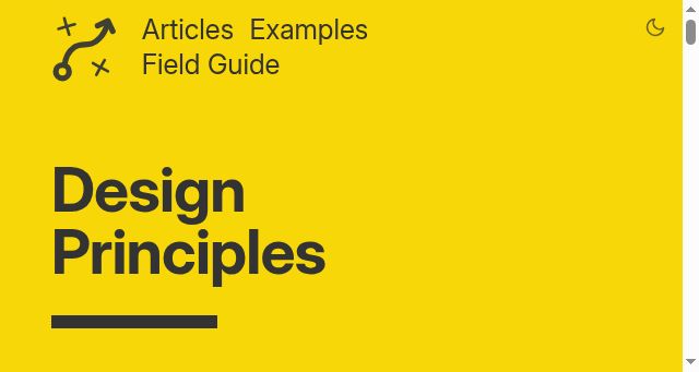 Screenshot of principles.design