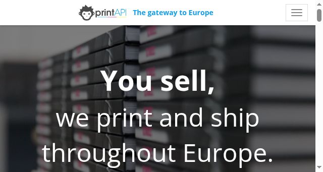 Screenshot of printapi.io